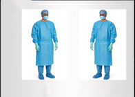 Áo choàng phẫu thuật dùng một lần chống bụi có thể phân hủy sinh học chống lại chất lỏng / bụi / hạt nhà cung cấp