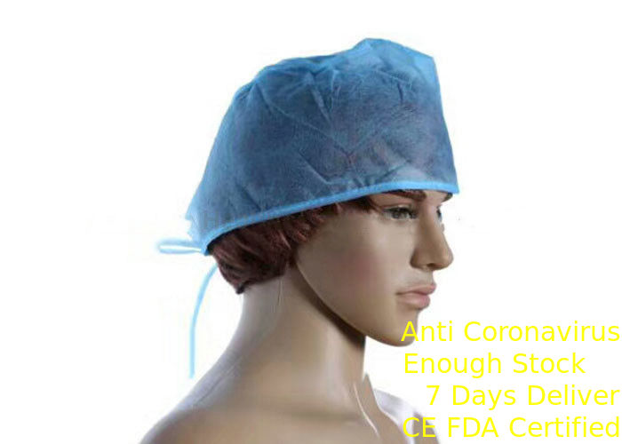 Bác sĩ phẫu thuật bệnh viện dùng một lần Head Cap Chất liệu polypropylen được làm bằng ren nhà cung cấp