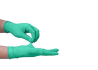 Tính linh hoạt mạnh mẽ Găng tay y tế dùng một lần Vật liệu nitrile Không dị ứng nhà cung cấp