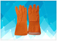 Dip Flock - Găng tay cao su lót không bột, Găng tay cao su màu cam nhà cung cấp