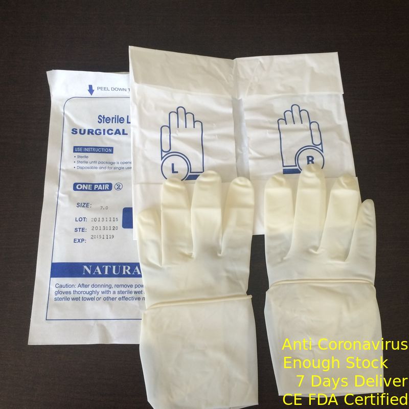 Găng tay kiểm tra vô trùng CE 7.5 Medium Extra Long Elbow Chiều dài Micro Powder nhà cung cấp