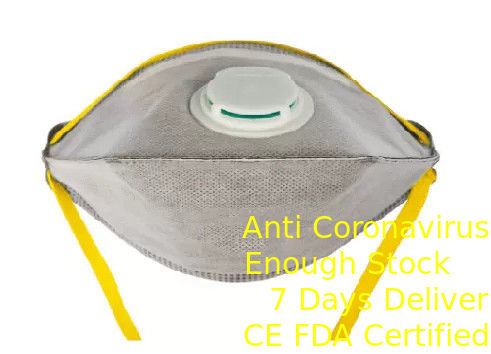 Disposable Foldable FFP2 Mask / Fold Flat Dust Mask For Pollution District nhà cung cấp