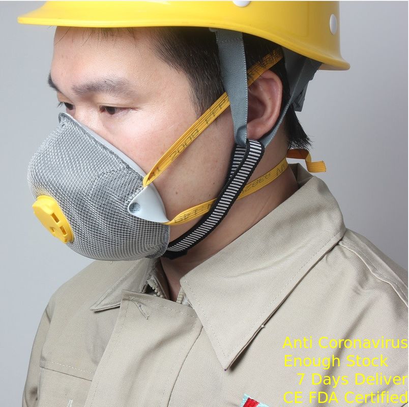 N95 FFP2 Mặt nạ phòng độc chống bụi Silicone Chống thở thấp với van nhà cung cấp